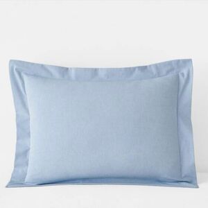 The Company Store Oxford Sham NWT 100% Woven Cotton Light Blue 20"x26" Standard